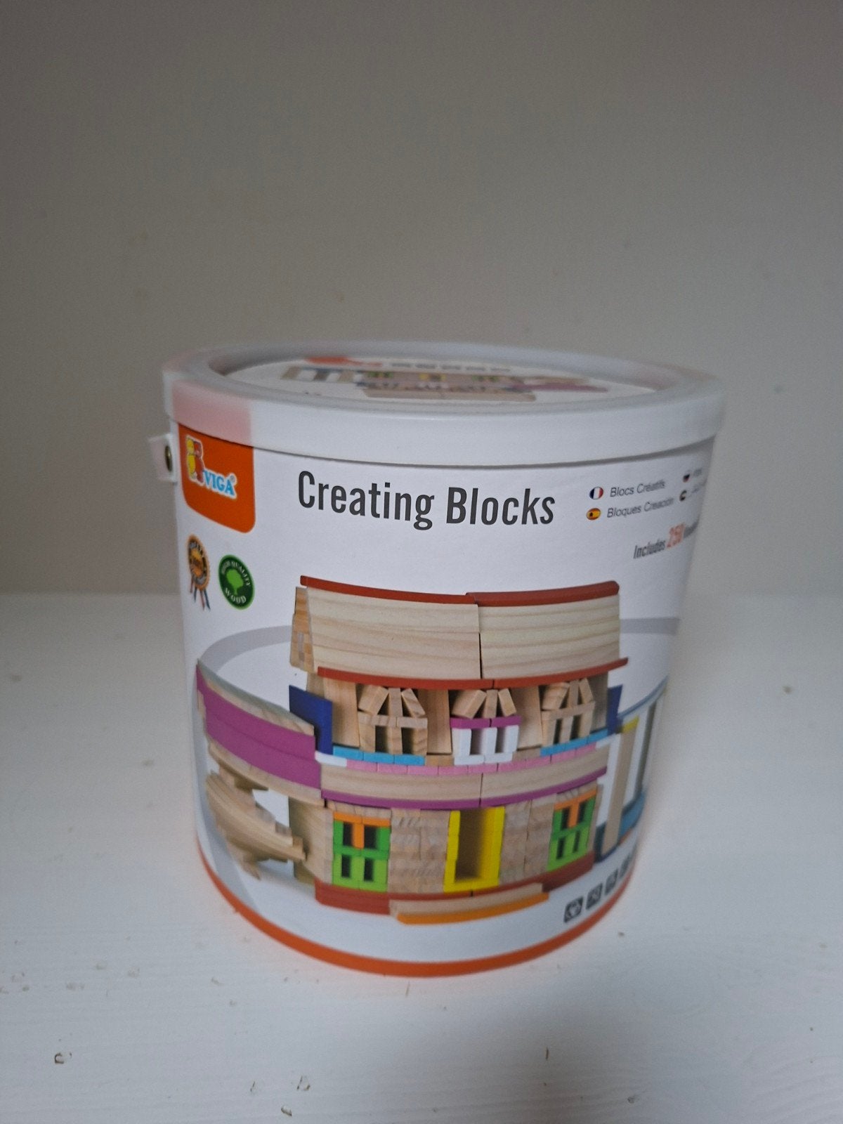 emmer Creating Blocks houten peelgoedblokjes, Ophalen, Nieuw
