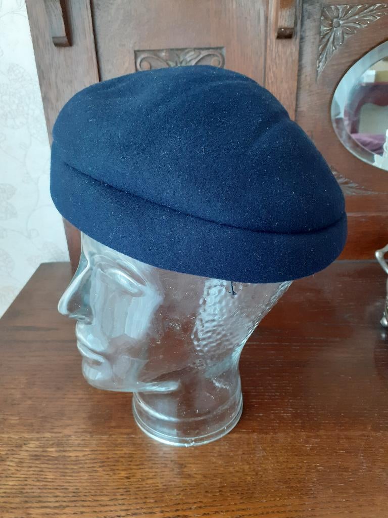 Vlot blauw hoedje Vilt Funny Hat, Zo goed als nieuw, Funny Hat, Hoed, One size fits all