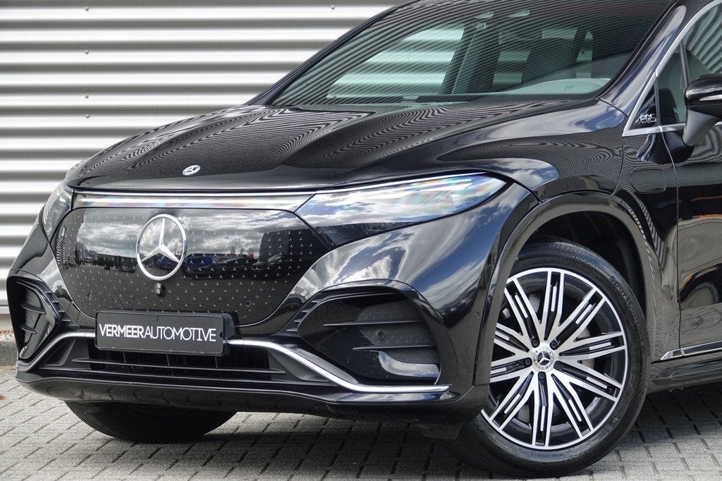 Mercedes-Benz EQS SUV 580 4MATIC AMG Line 7pers. 108 kWh | P, Auto's, Mercedes-Benz, Automaat, 12 maanden, Zwart, 7 stoelen