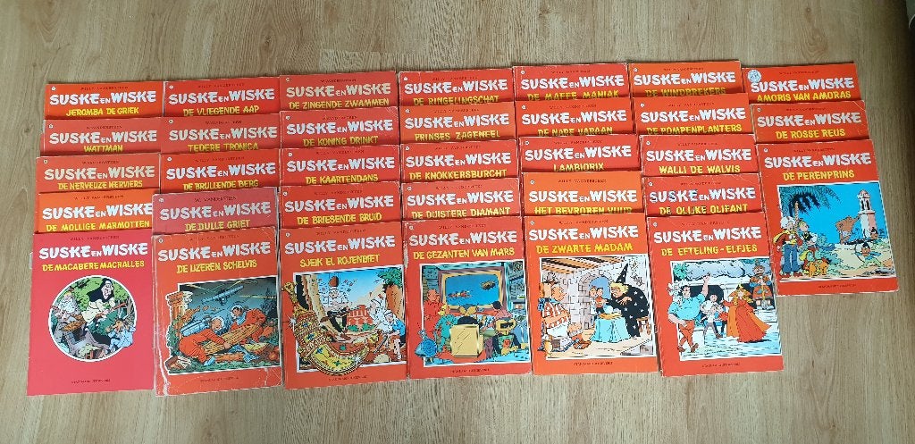 Suske en Wiske 64 verschillende boeken van nummer 67 t/m 294, Meerdere stripboeken, Ophalen of Verzenden, Gelezen, Willy Vandersteen e.a.