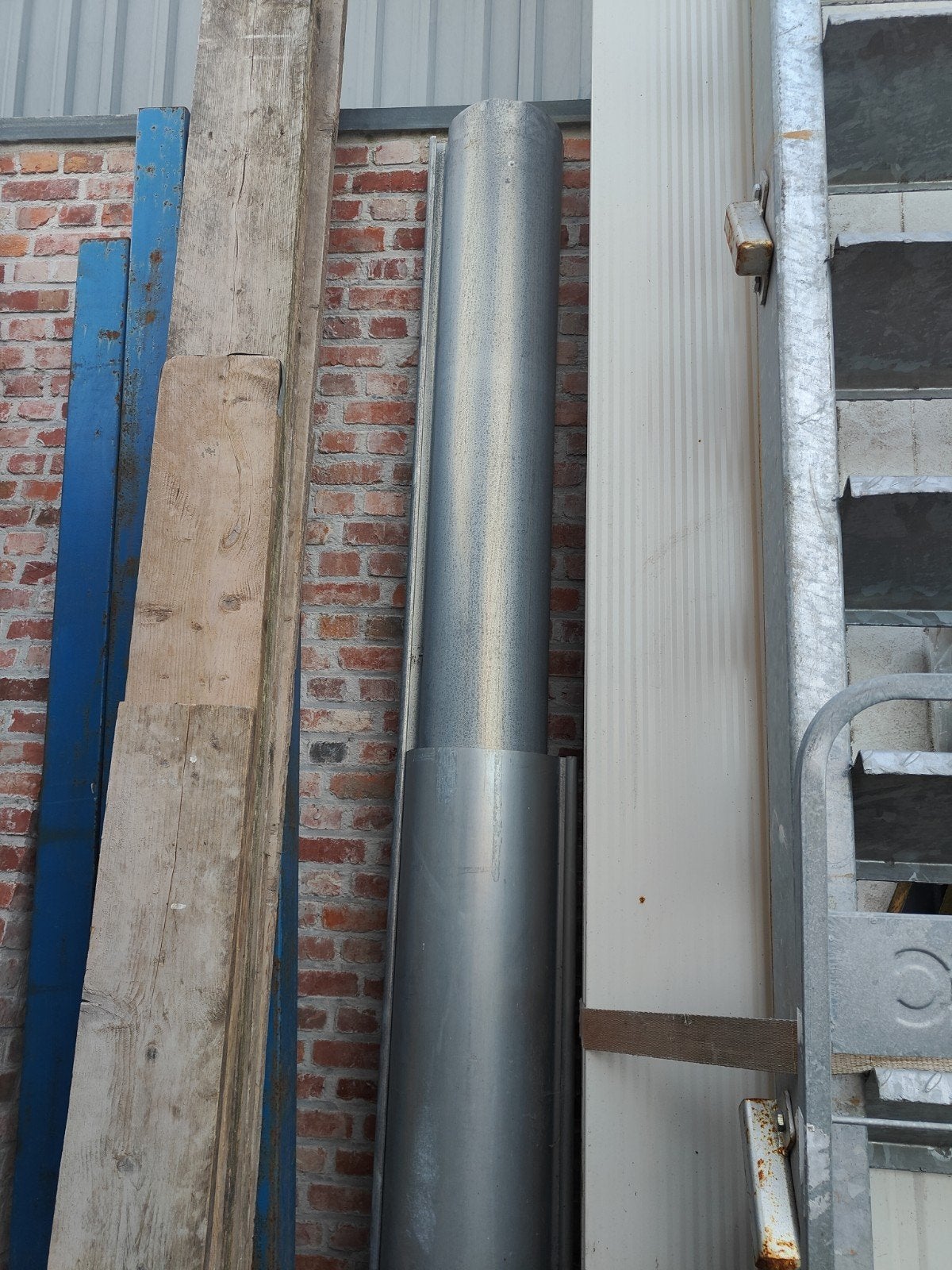 Mastgoot M44 200mm Zink - 11,5 strekkende meter, Doe-het-zelf en Verbouw, Ophalen, Gebruikt, 6 meter of meer, Zink