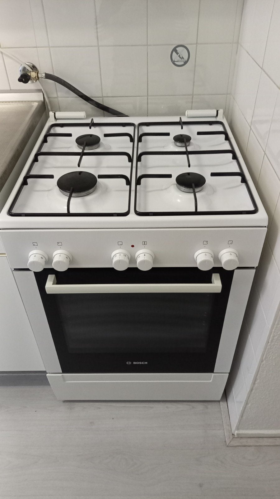 bosch gasfornuis oven als nieuw, Ophalen, 4 kookzones, Zo goed als nieuw, Gas