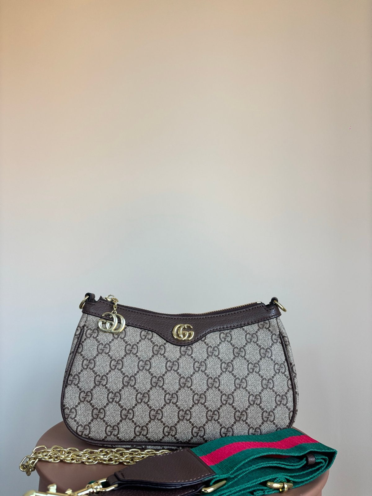 Gucci Ophidia mini schoudertas  (nieuw), Ophalen of Verzenden, Nieuw, Bruin, Schoudertasje