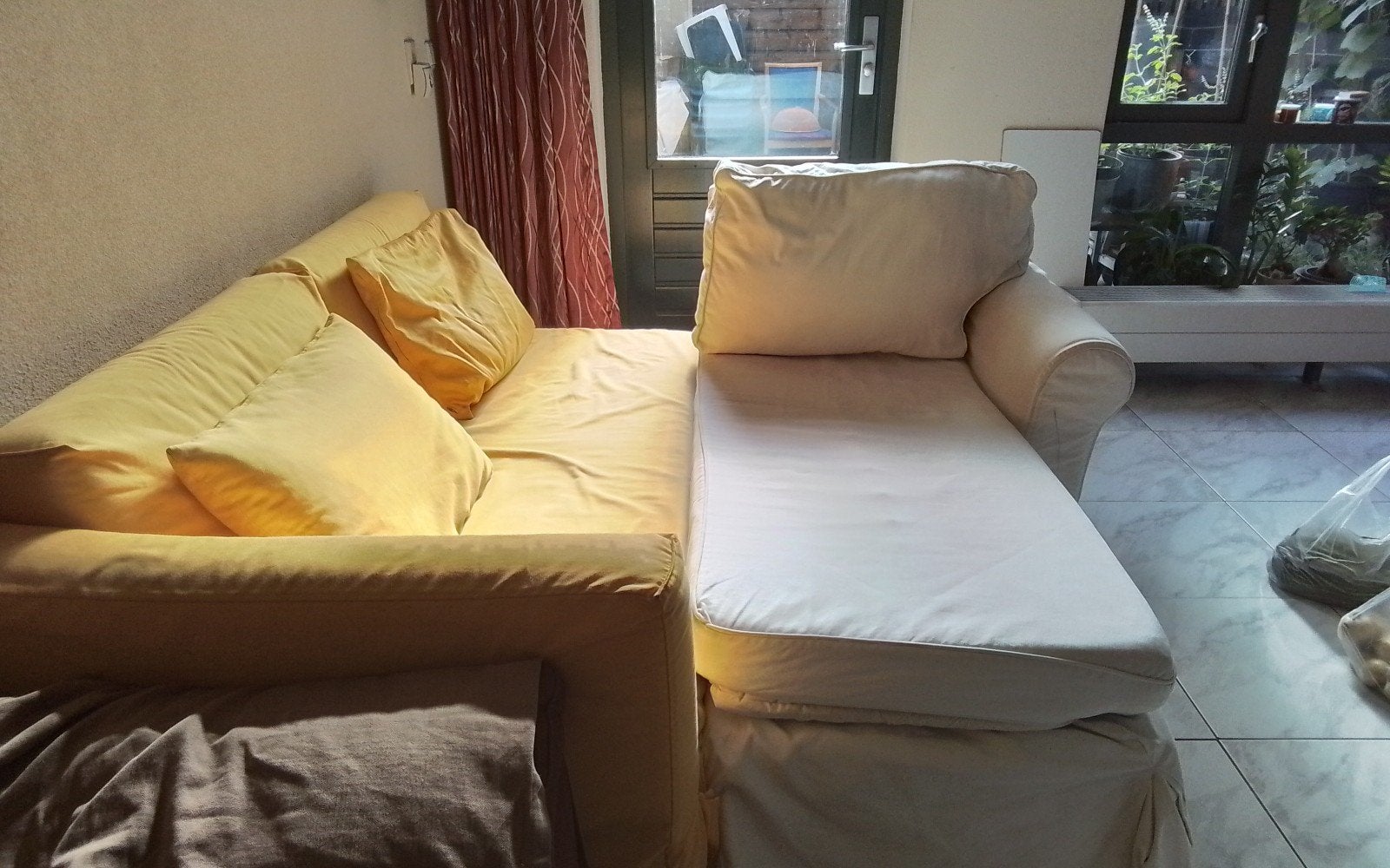 2  chaise lounge  van ikea, Ophalen of Verzenden, Gebruikt, Eenpersoons