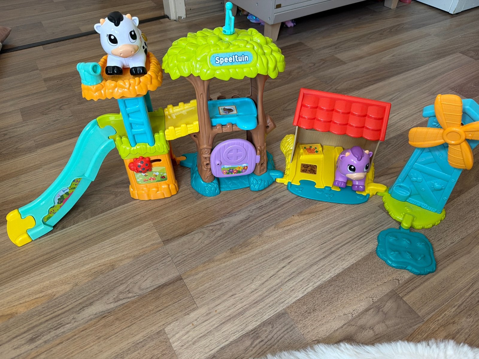 VTech Zoef Zoef Dieren Speeltuin met geluid en licht, Ophalen, Zo goed als nieuw, Overige typen, Met licht
