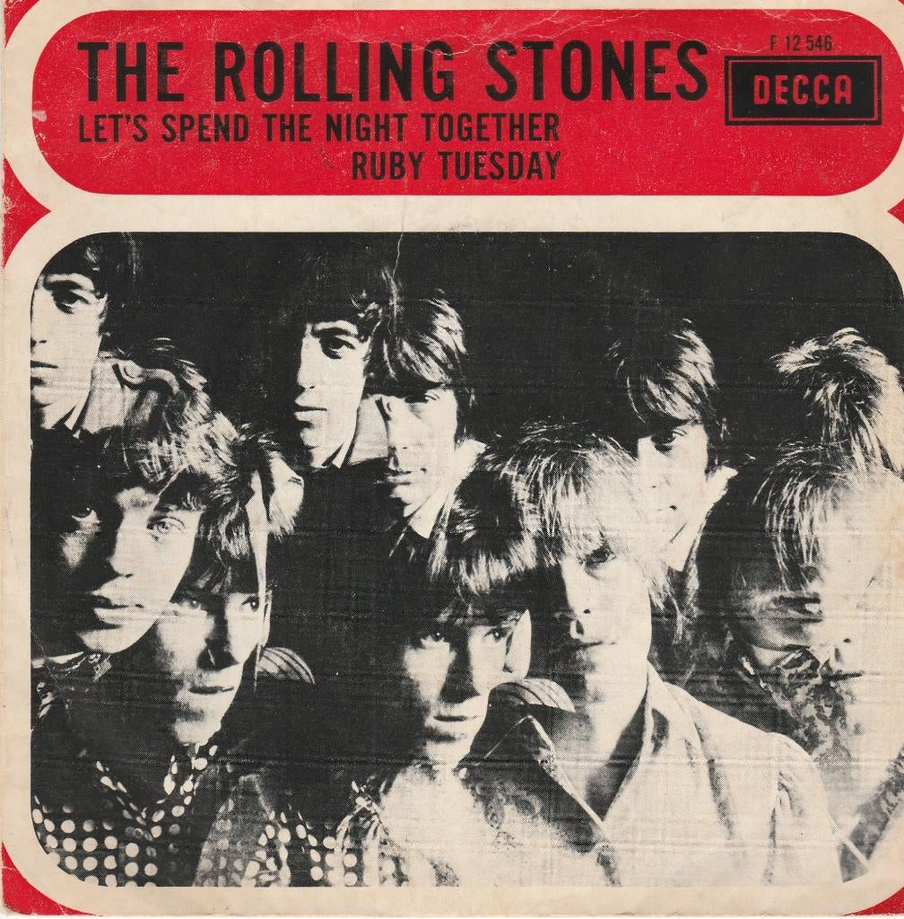 Rolling Stones- Let's Spend The Night Together Ruby Tuesday, Cd's en Dvd's, Vinyl Singles, Ophalen, Gebruikt, Pop