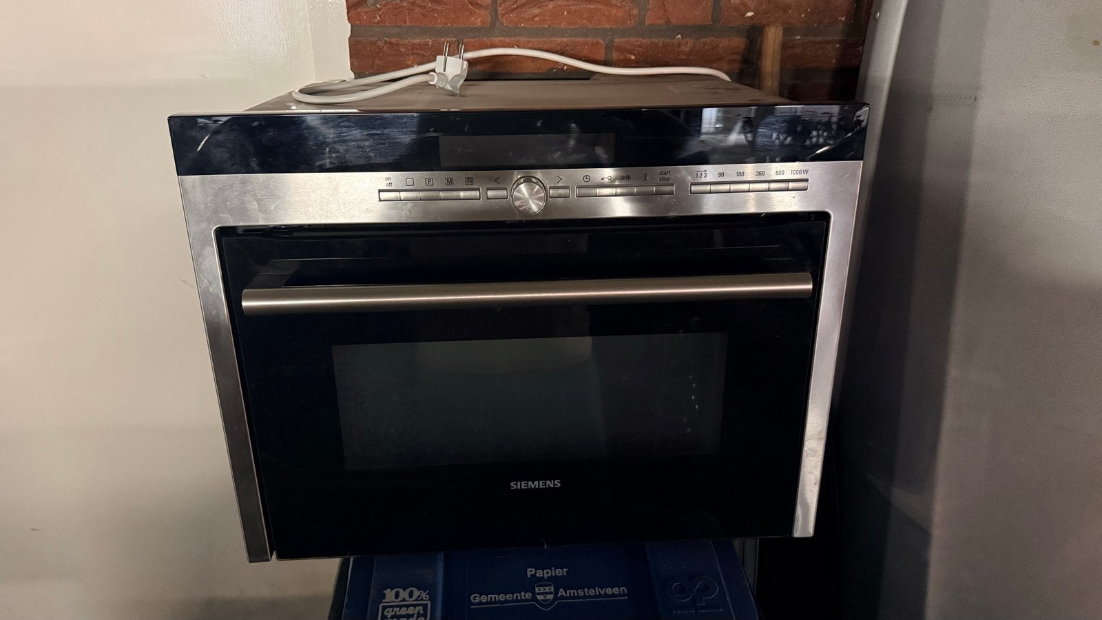 Siemens combi-oven (oven werkt, magnetron defect), 45 tot 50 cm, Hete lucht, Siemens, Ophalen of Verzenden