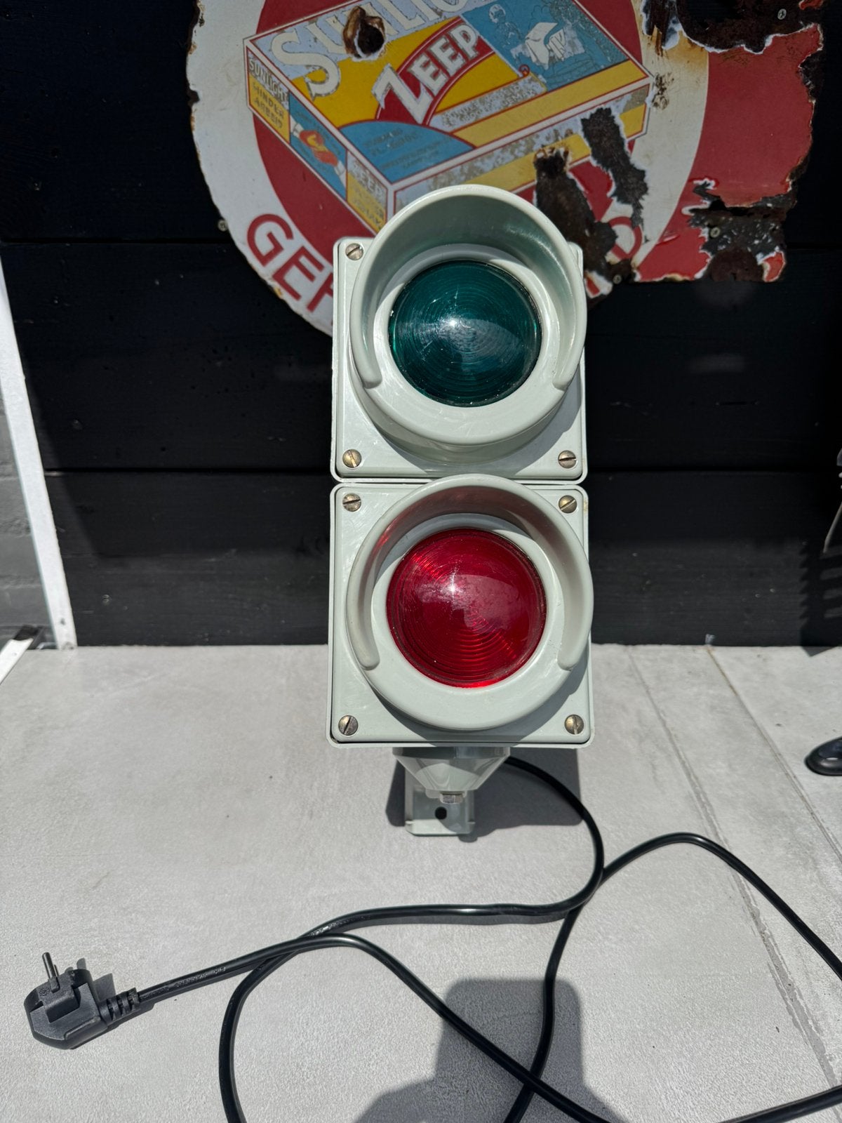 Vintage seinlamp, Ophalen of Verzenden