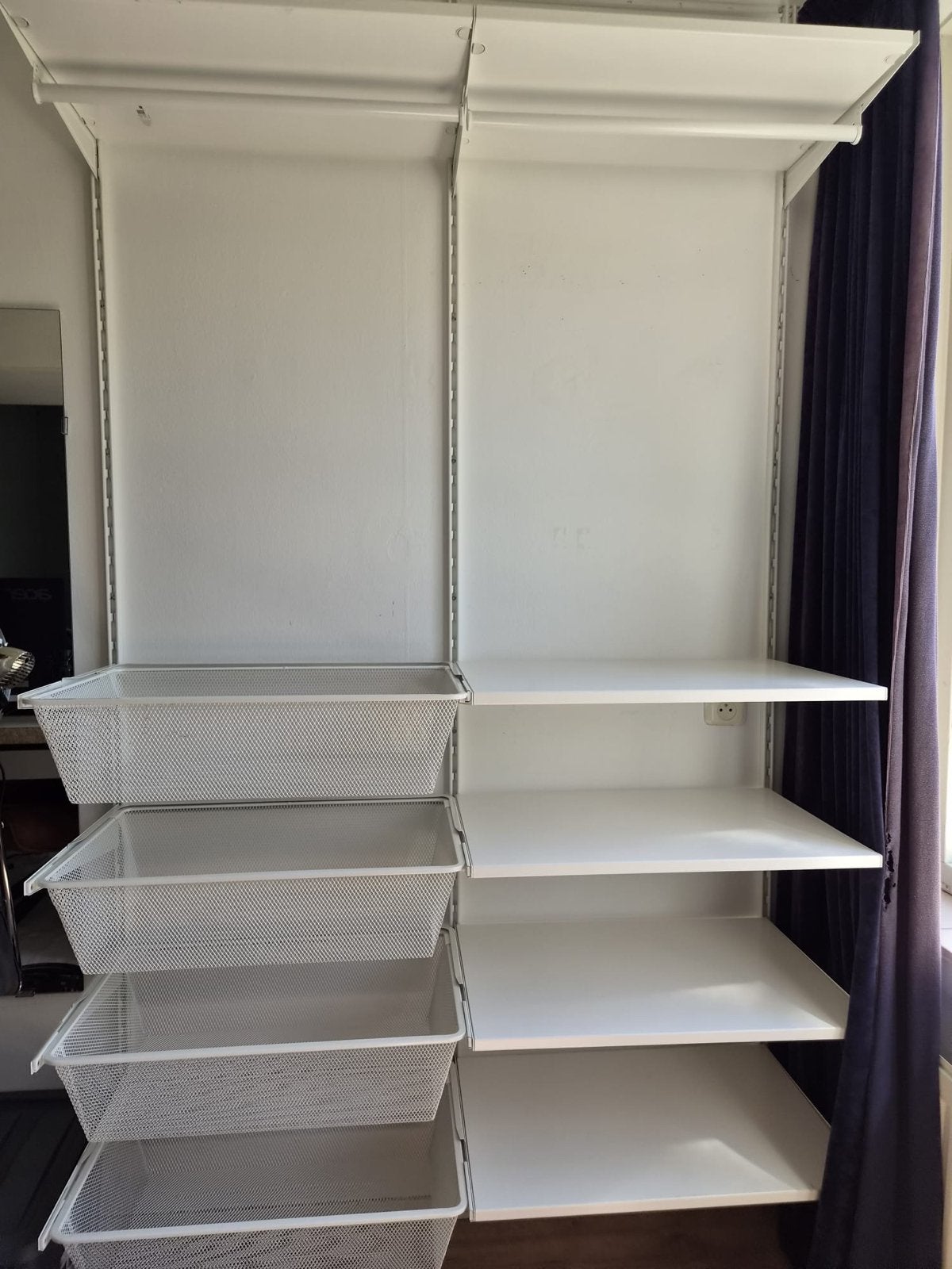 Ikea kledingkast met planken en lades, Ophalen, Gebruikt, 100 tot 150 cm, 200 cm of meer