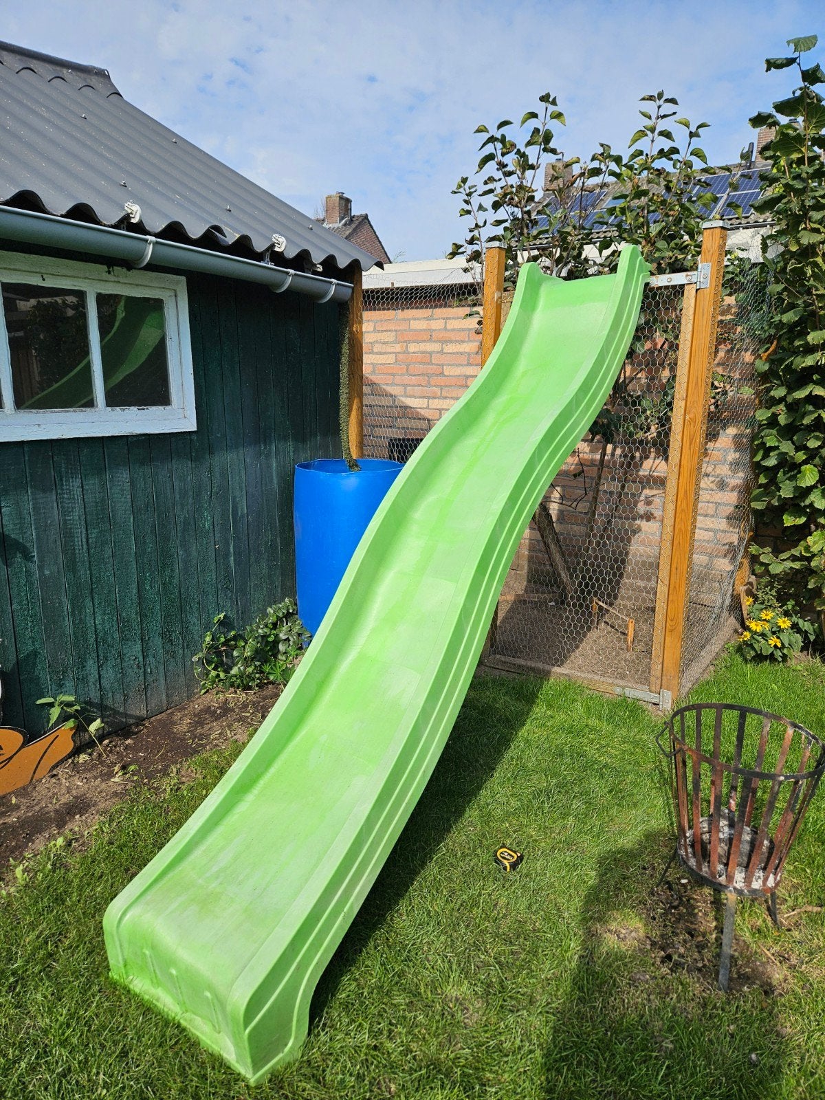 Groene glijbaan voor speeltoestel, 3.00m lang, Kinderen en Baby's, Ophalen, Gebruikt, Glijbaan