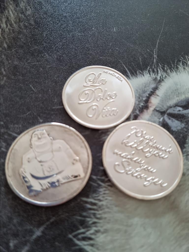 Mi moneda munten maat L, Sieraden, Tassen en Uiterlijk, Kettinghangers, Ophalen, Nieuw, Zilver, Zilver