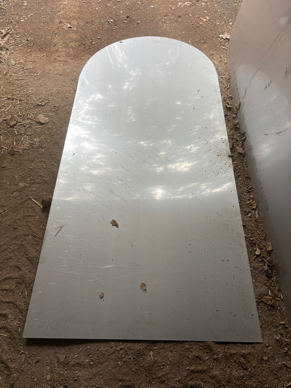 RVS plaat - 4 stuks, Doe-het-zelf en Verbouw, Ophalen, Gebruikt, Overige metalen