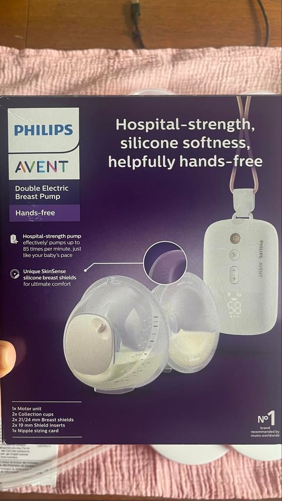 Philips Avent Dubbele Elektrische Borstkolf - Zo goed als ni, Ophalen of Verzenden, Zo goed als nieuw, Borstkolf
