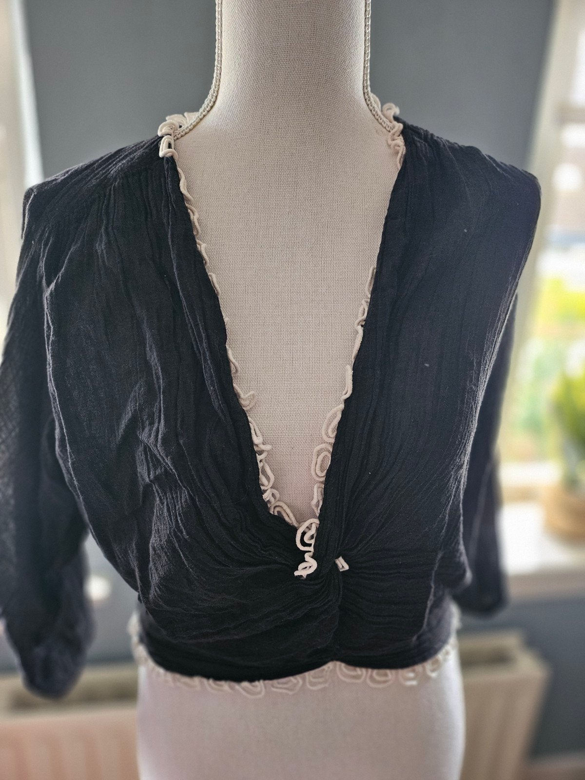 Isla Ibiza Top Maat L - 100% Katoen, Kleding | Dames, Zwart, Maat 42/44 (L), Ophalen of Verzenden, Zo goed als nieuw