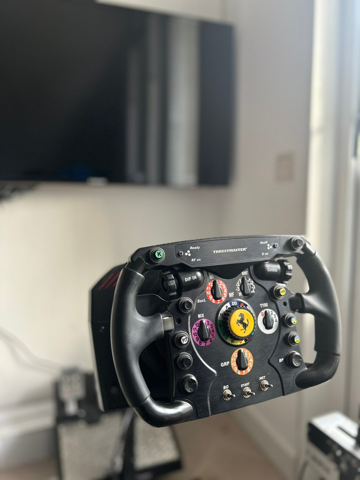 Thrustmaster TS-XW Racer + 2 Ferrari add-on+loadcell pedalen, Ophalen of Verzenden, Overige merken, Zo goed als nieuw