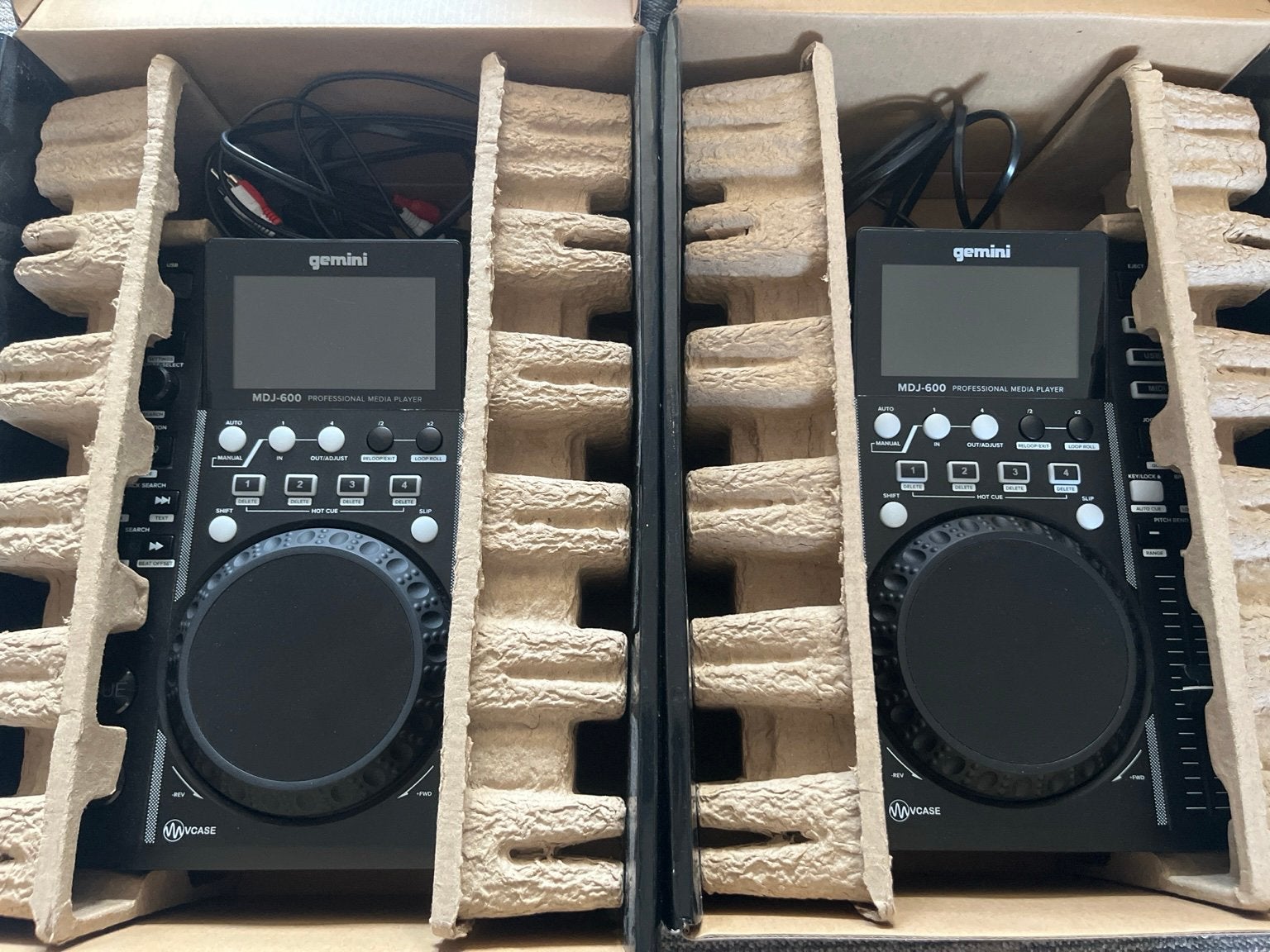 2x Gemini MDJ-600Professional Media Player + originele dozen, Ophalen, Gebruikt, Dj-set, Overige merken