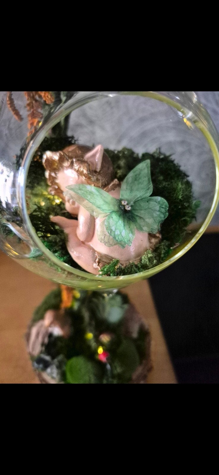 Baby Fairy Verlichte Elfenbos op boomschijf, Ophalen of Verzenden, Nieuw
