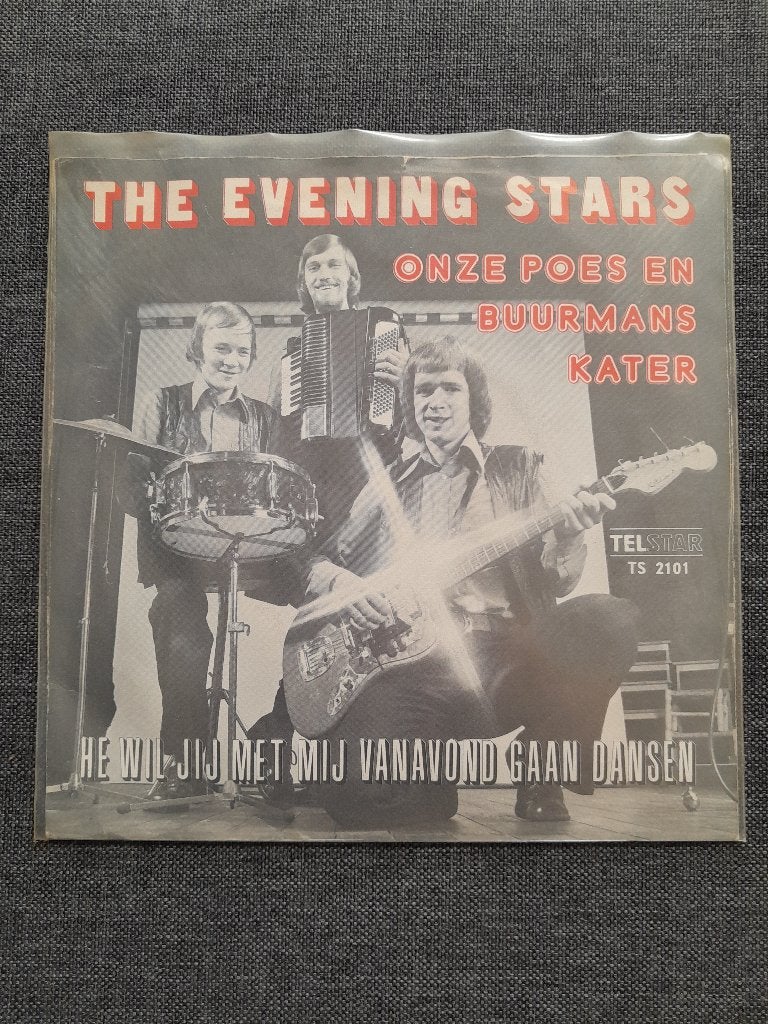The Evening Stars - Onze Poes En Buurmans Kater, Gebruikt, Verzenden, 7 inch, EP