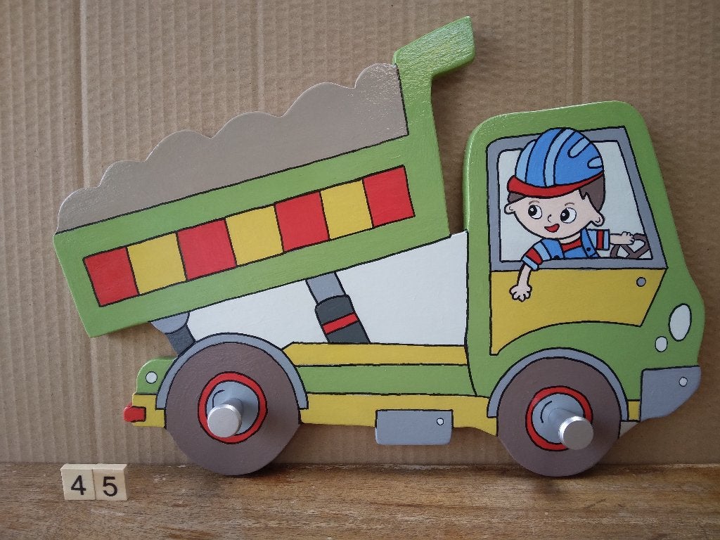 Kinderkapstok 45 Kipwagen, Ophalen of Verzenden, Nieuw, Kapstokje