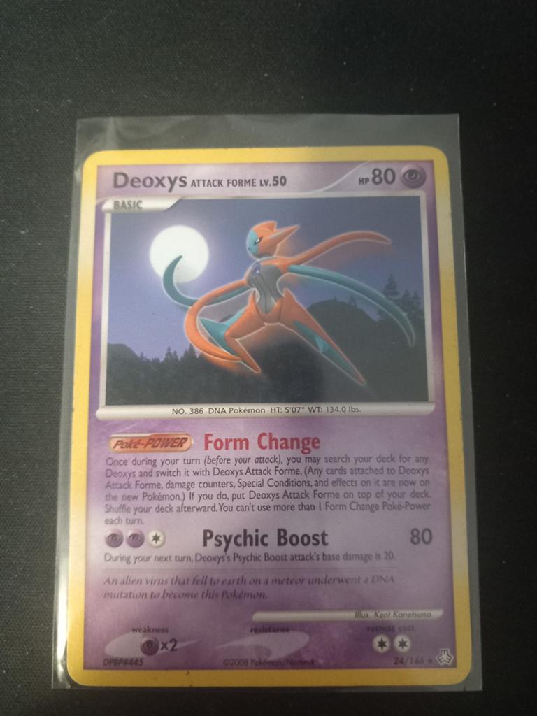 Deoxys - 24/146, Ophalen, Gebruikt, Losse kaart, Foil