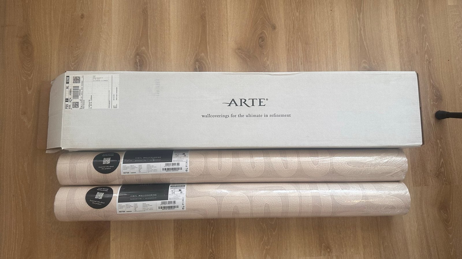 Arte Tali Sarana 60709 Pearl Vinylbehang incl lijm, Modern, Ophalen of Verzenden, Vinylbehang, 5 tot 10 m²