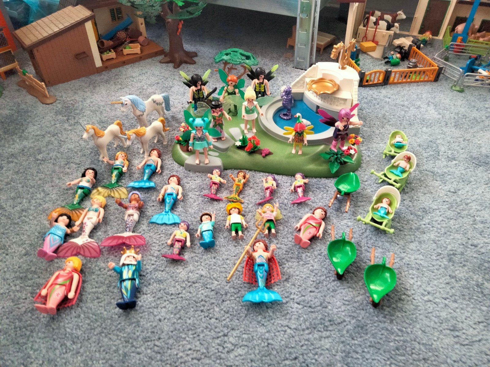 Groot set van elfen en zeemeerminnen van Playmobil., Ophalen of Verzenden
