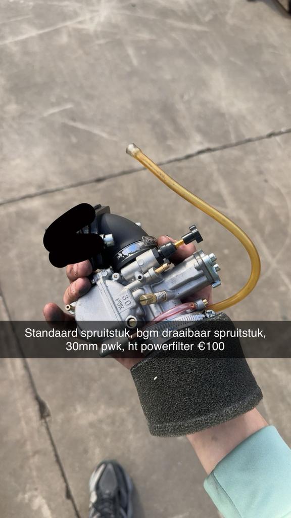 30mm pwk carburateur met ht powerfilter en bgm spruitstuk, Ophalen of Verzenden, Zo goed als nieuw, Carburateur, Piaggio