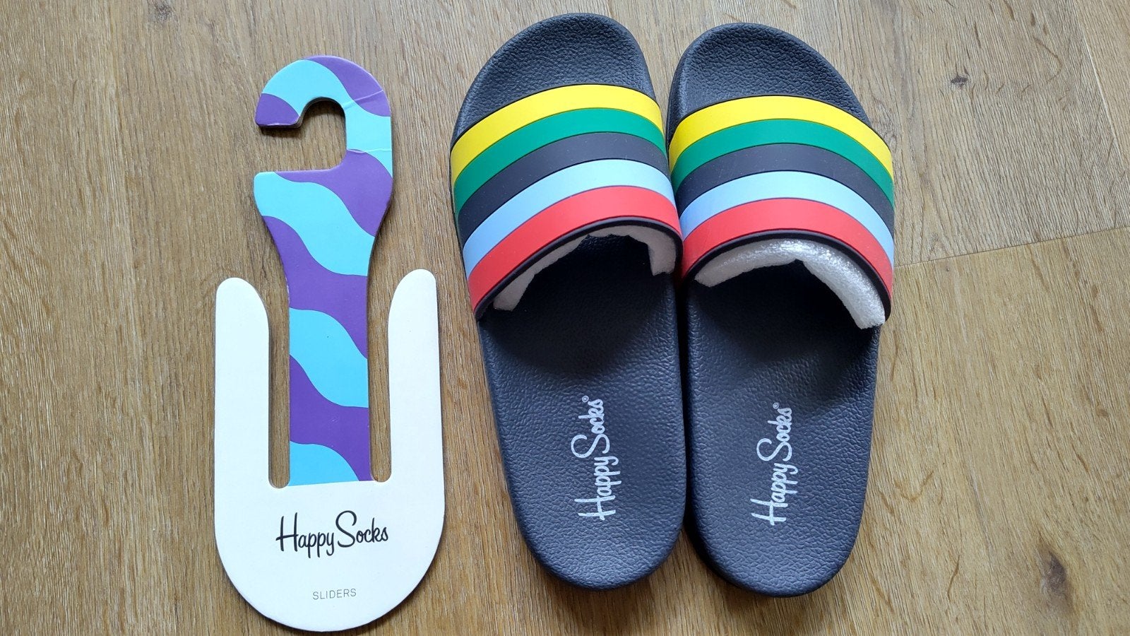 Happy Socks slippers maat 38/39, Ophalen of Verzenden, Overige maten, Blauw, Happy Socks