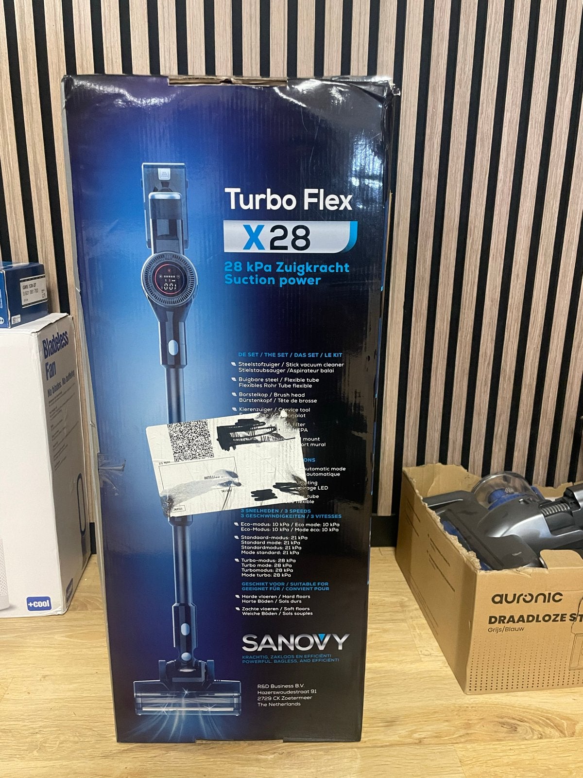 Sanovy Turbo Flex X28 Steelstofzuiger - Krachtig & Draadloos, Witgoed en Apparatuur, Ophalen, Overige merken, Minder dan 1200 watt