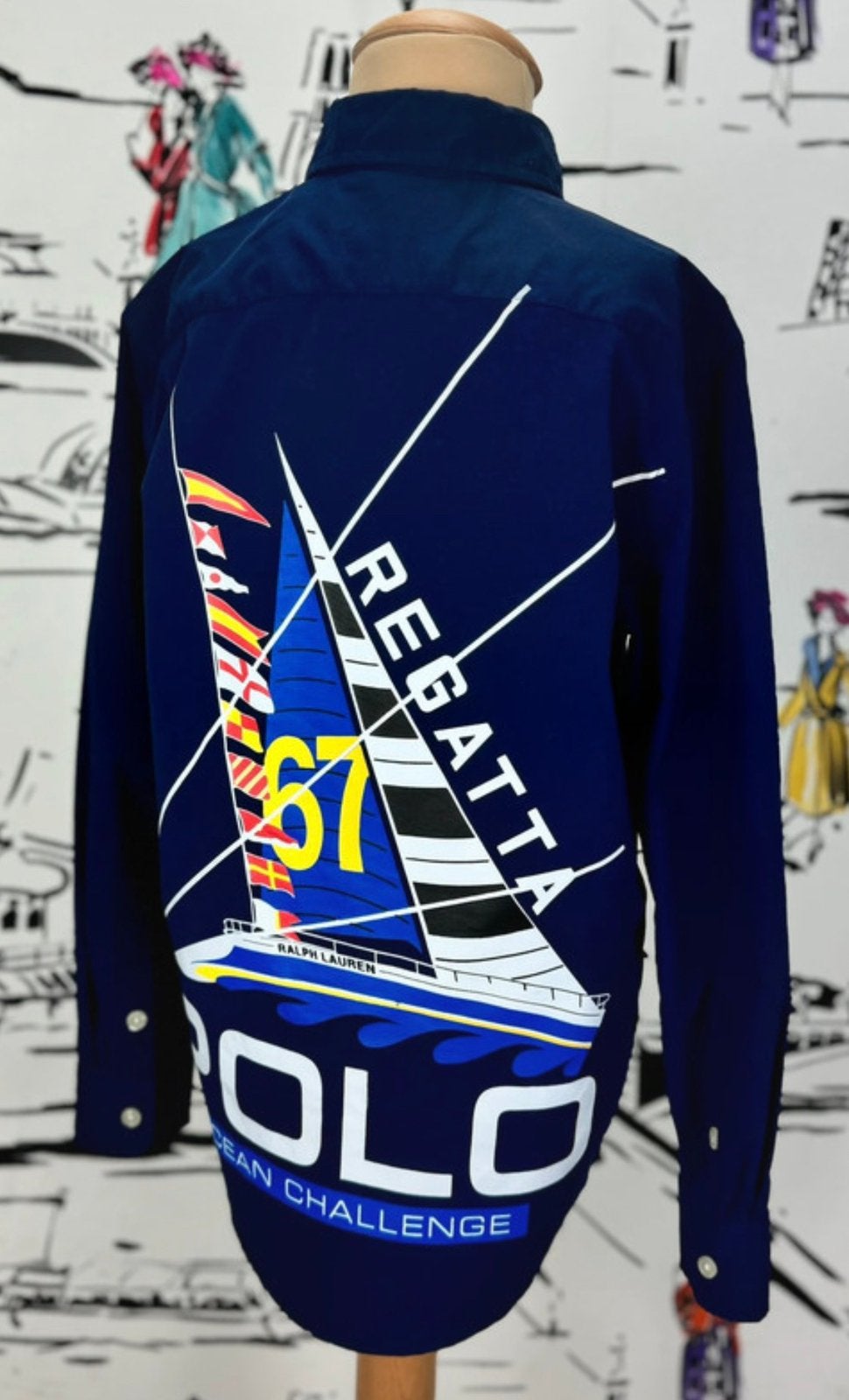 Ralph Lauren jongens Regatta overhemd maat 8 NIEUW, Overhemd of Blouse, Nieuw, Ophalen of Verzenden, Ralph Lauren