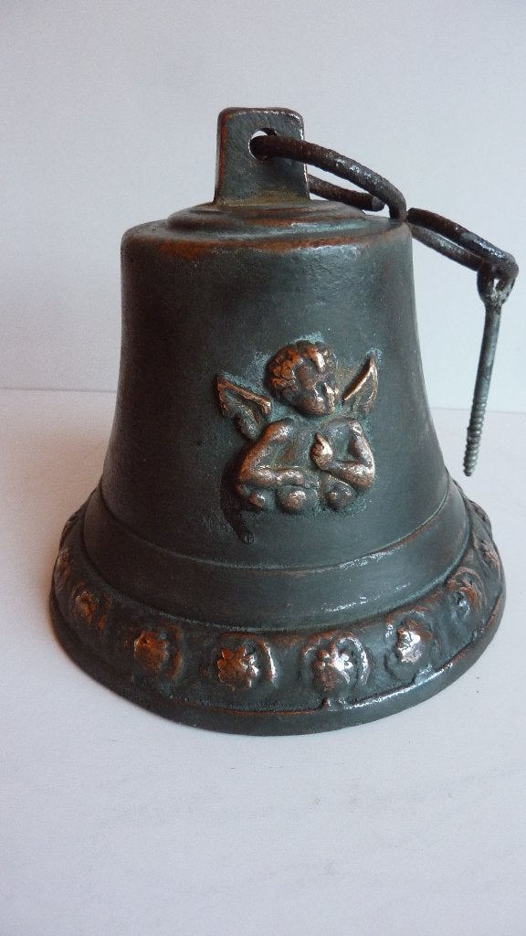 Antieke franse neobarok bel anno 1820 van brons, Ophalen of Verzenden