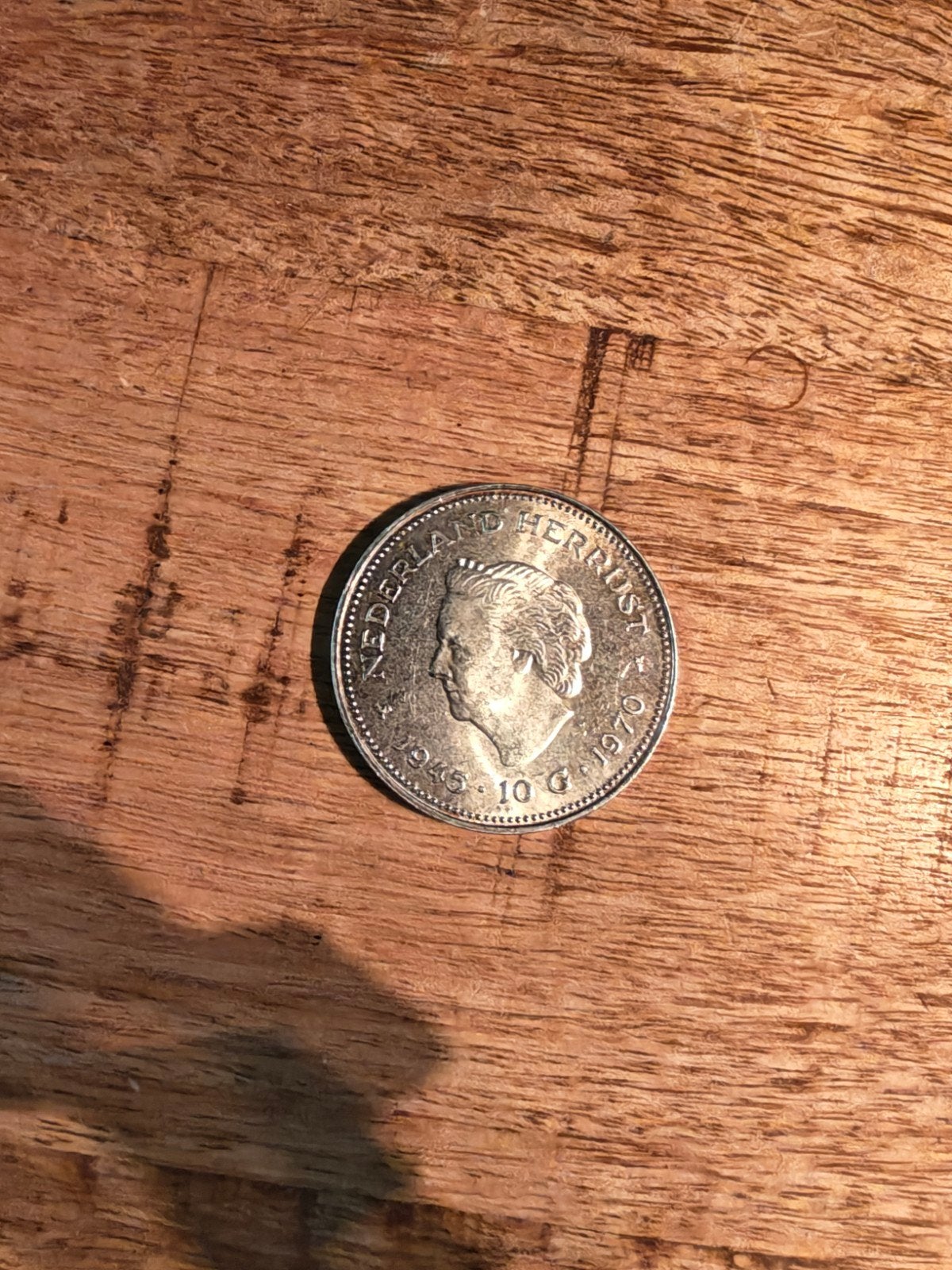 Zilveren 10 Gulden Munt Koningin Juliana 1970, Koningin Juliana, Zilver, Ophalen of Verzenden, Losse munt