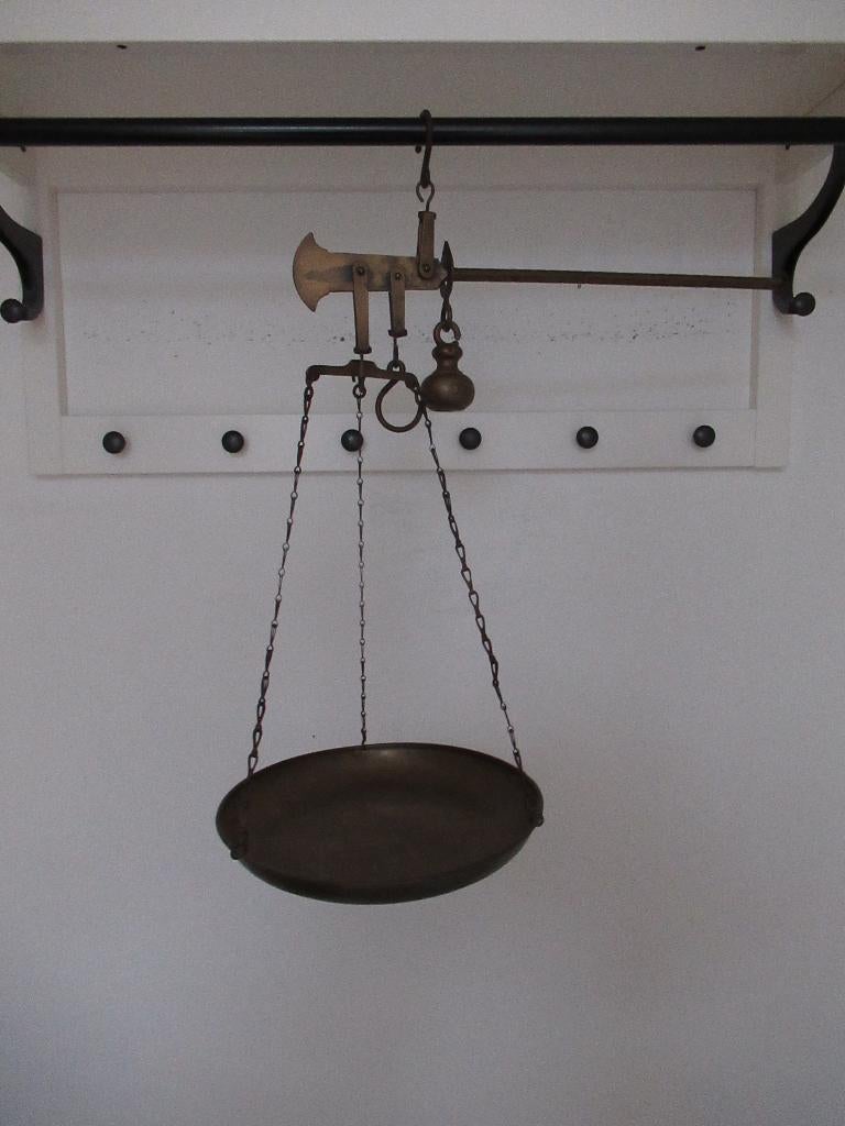 Koperen weegschaal, Antiek en Kunst, Antiek | Koper en Brons, Ophalen of Verzenden, Koper