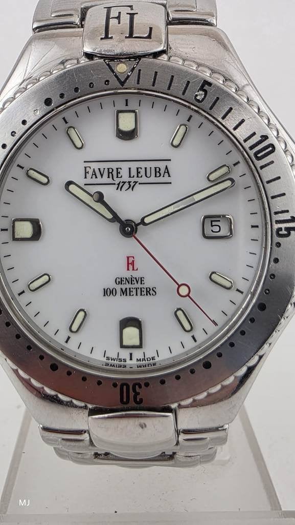 Favre Leuba herenhorloge                                 H35, Overige merken, Staal, Gebruikt, Staal