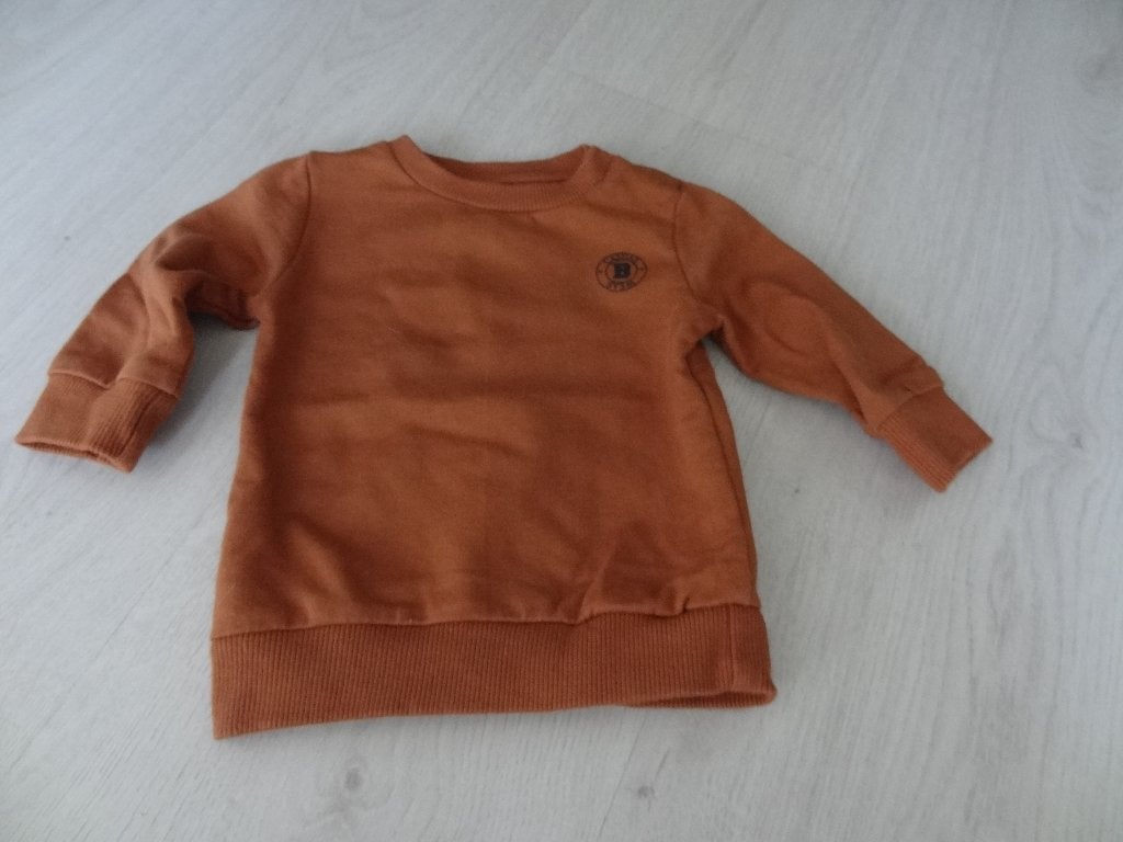 Longsleeve in bruin van Prenatal nieuw  maat 56, Kinderen en Baby's, Babykleding | Maat 56, Nieuw, Ophalen of Verzenden, Prenatal