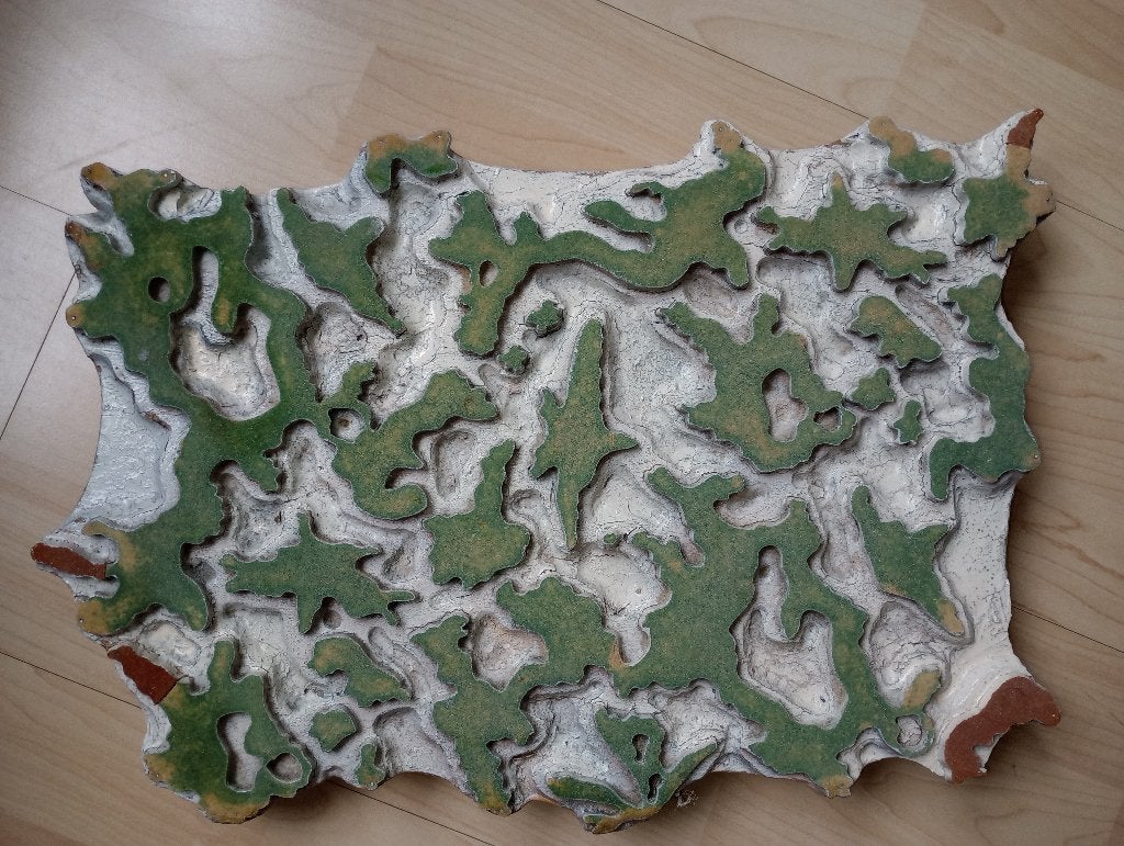 antieke houten textielstempels, Ophalen