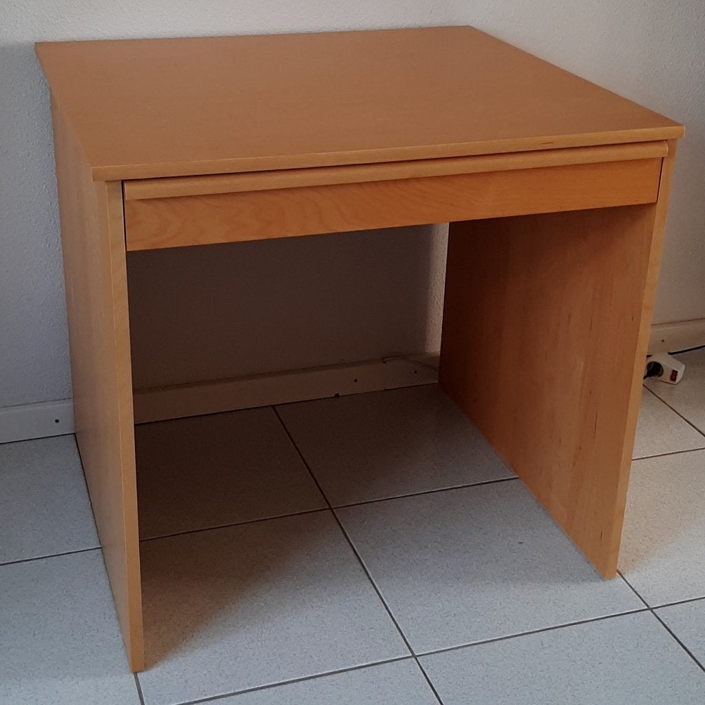 vierkant bureau 75x83cm beuken look Ikea Anton, Ophalen, Gebruikt, IKEA, Hout