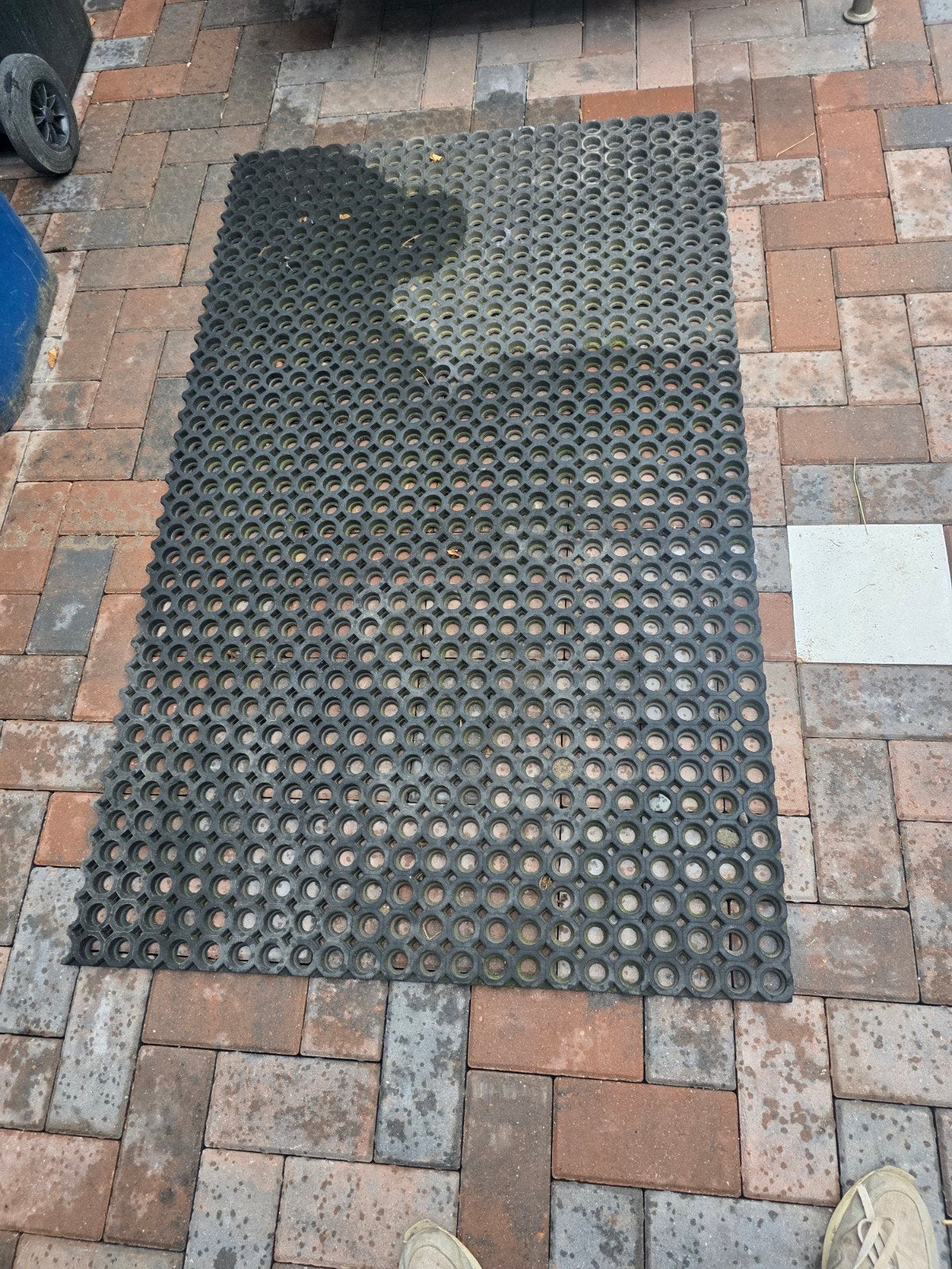 Grote rubberen droogloopmat 90x145cm, Tuin en Terras, Ophalen, Gebruikt, Rubber, Droogloopmat