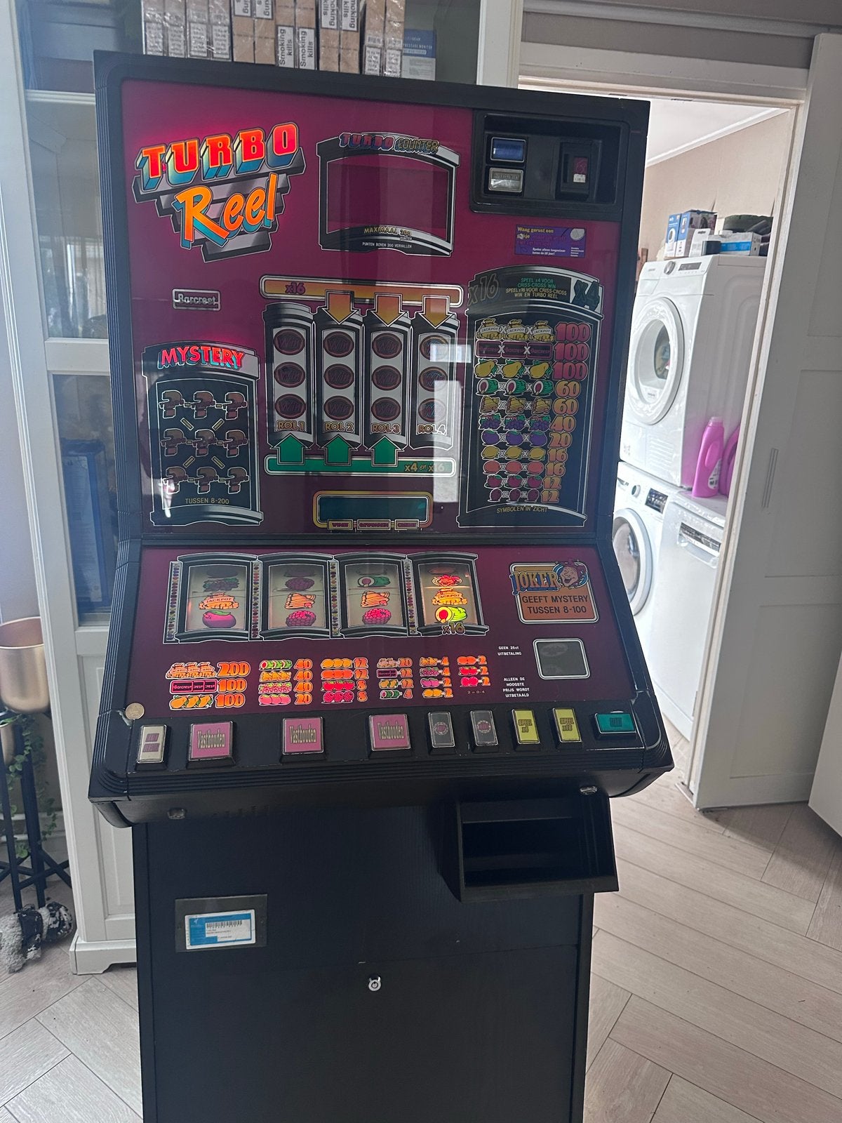 Turbo Reel gokkast - Klassieke fruitautomaat. Defect, Verzamelen, Euro, Ophalen, Gebruikt