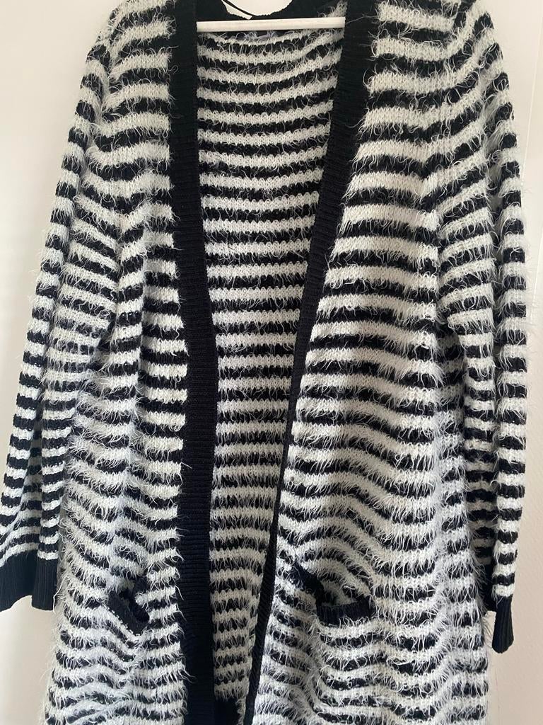 Ms Mode gestreept vest XL, Ophalen of Verzenden, Gedragen, Maat 46/48 (XL) of groter, Zwart