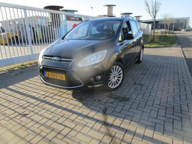 Ford Grand C-Max 1.0 Titanium 6 Persoons, Auto's, Voorwielaandrijving, 125 pk, Zwart, Origineel Nederlands