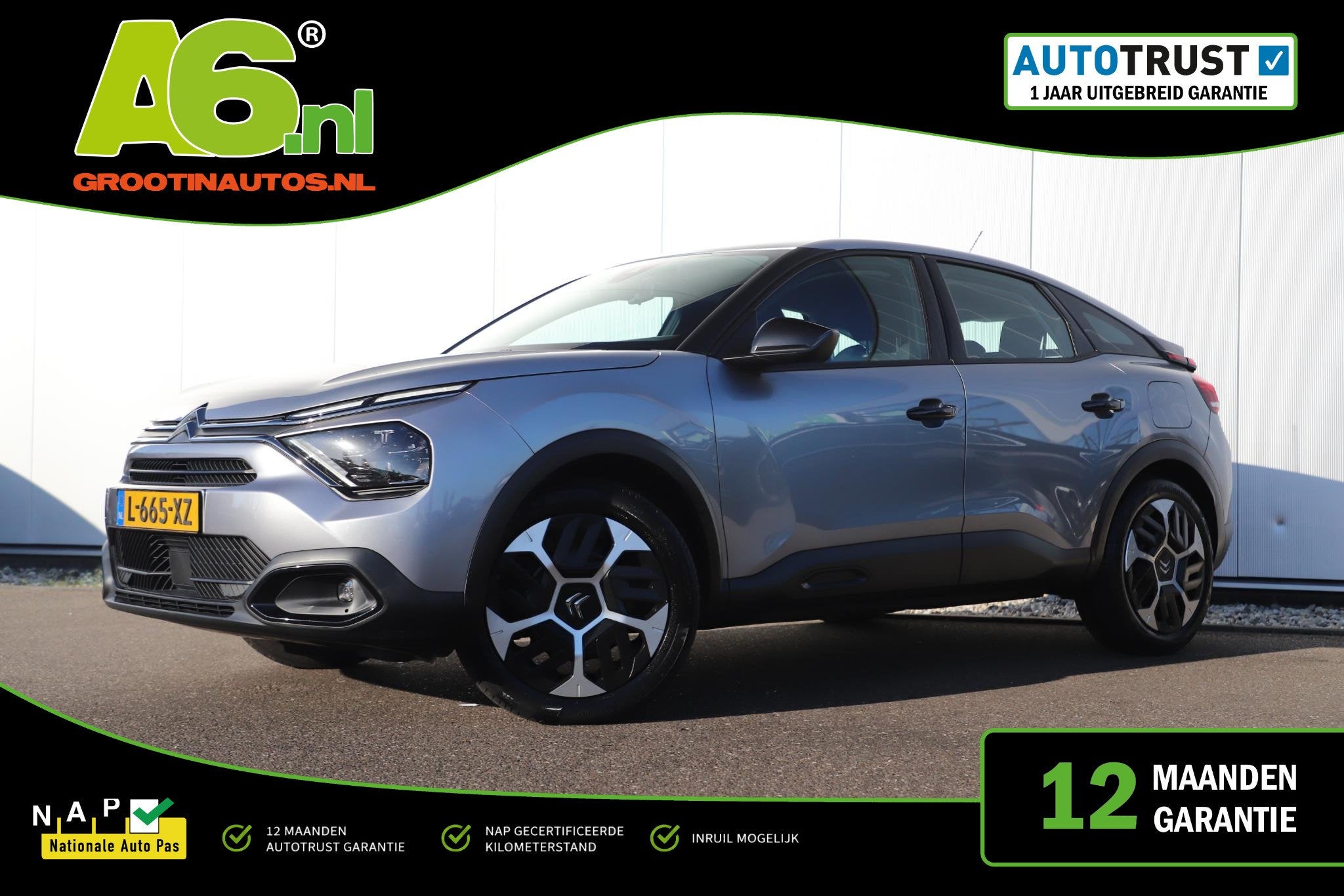 Citroen C4 1.2 Puretech Feel 131PK Trekhaak Virtual Cockpit, Auto's, Stof, Gebruikt, 1199 cc, Met garantie (alle)