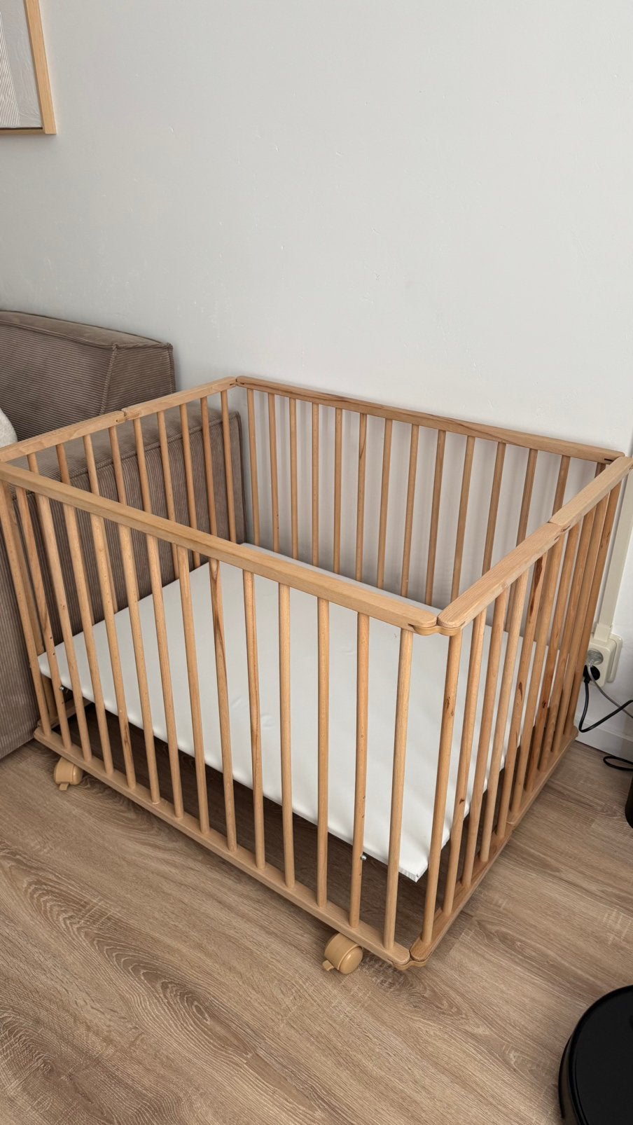Petit Amélie baby box ‘tigre’ naturel, Ophalen, Gebruikt, Rechthoekig, In hoogte verstelbaar