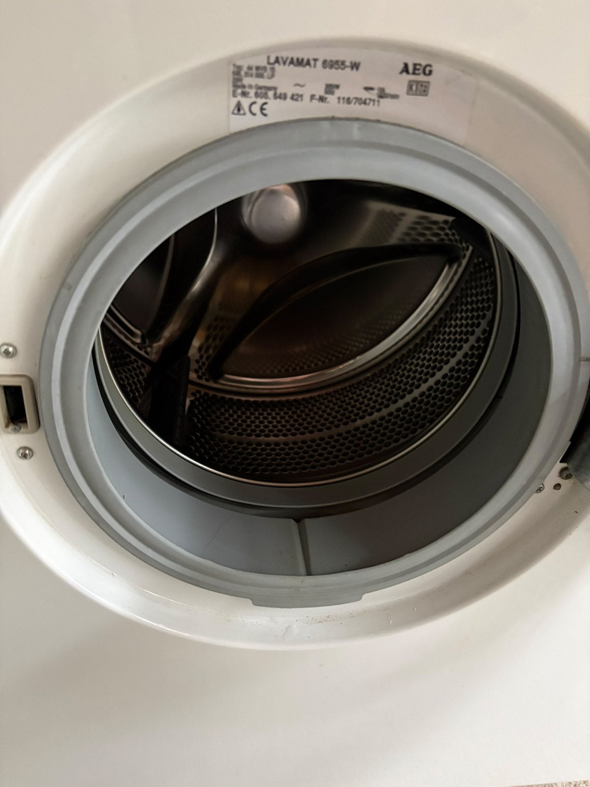 AEG wasmachine, Ophalen, Gebruikt, Voorlader, 85 tot 90 cm