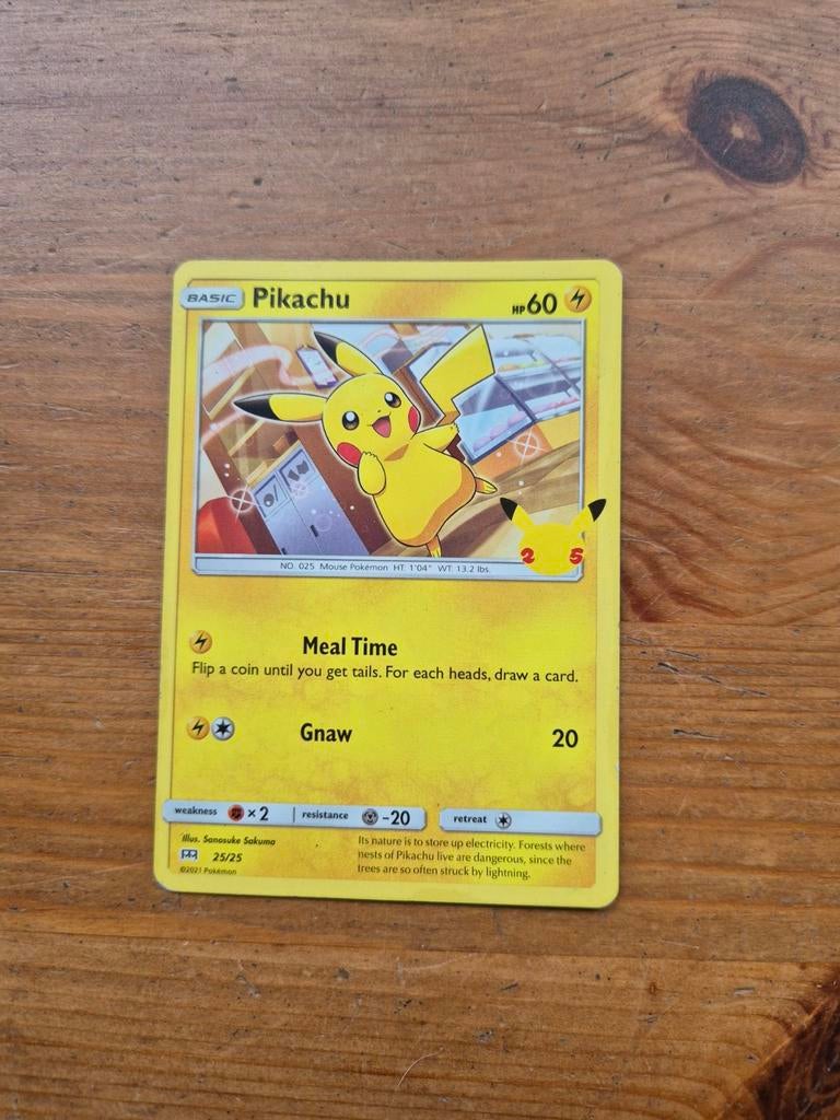 Pokemon kaart Pikachu mcdonalds, Ophalen of Verzenden