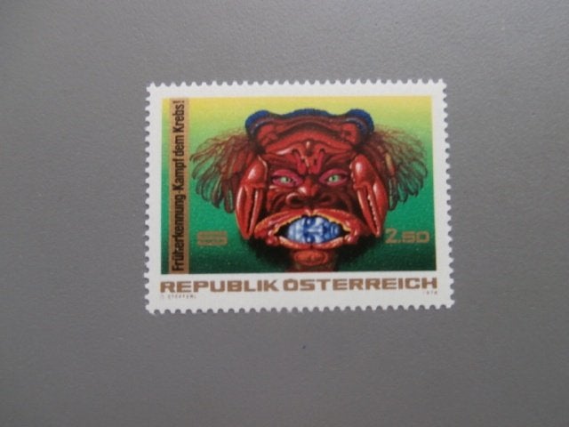 Postzegel Oostenrijk 1976 Ziekte Bestrijden, Verzenden, Postfris