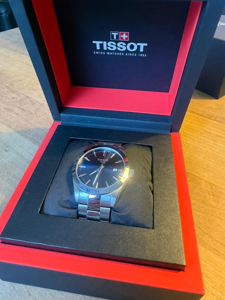 Tissot Gentleman - T1274101104100, Ophalen of Verzenden, Zo goed als nieuw, Staal, Overige merken