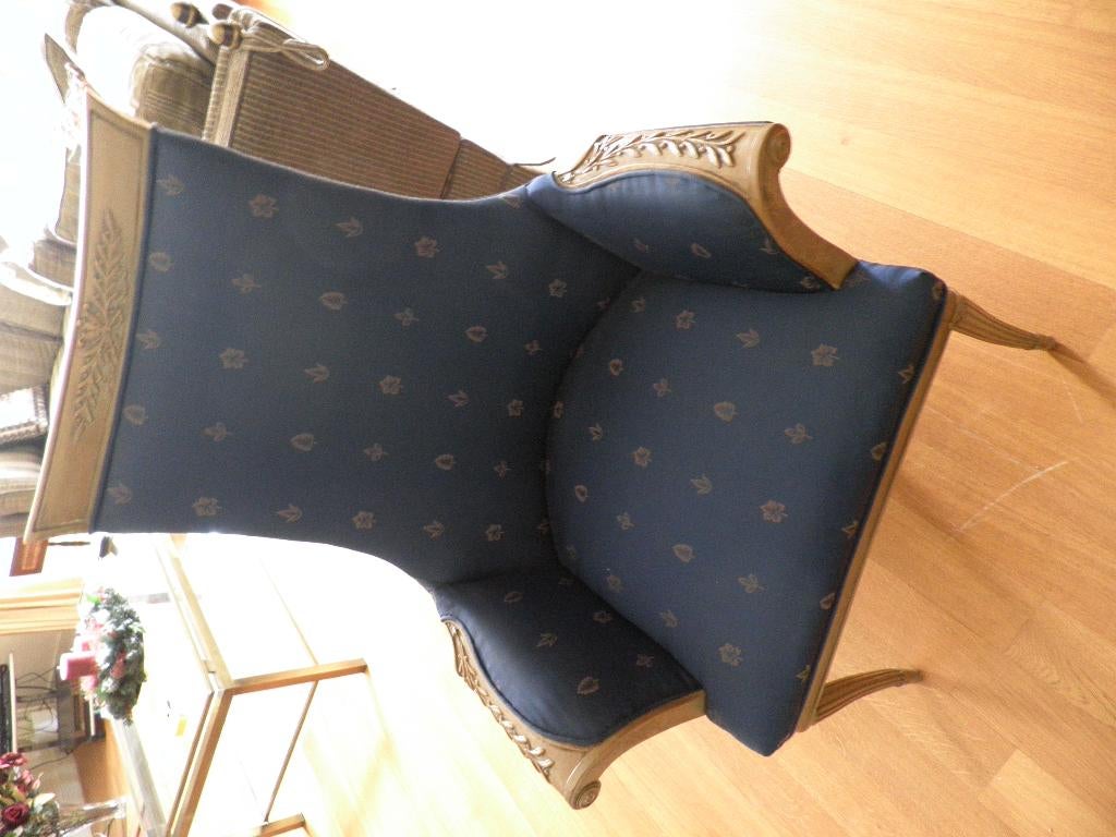 2 zeer mooie klassieke stoelen, Ophalen, 75 tot 100 cm, Zo goed als nieuw, Stof