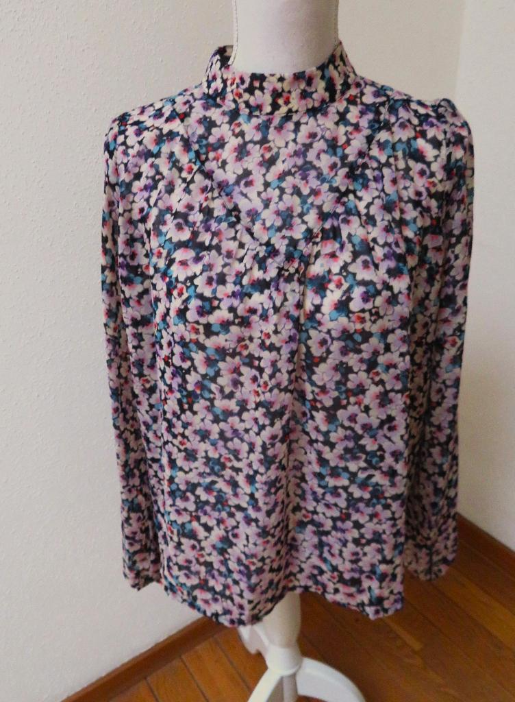 G19 AAIKO nieuwe blouse blauw paars foute S past voor 38/40, Maat 38/40 (M), Aaiko, Paars, Nieuw