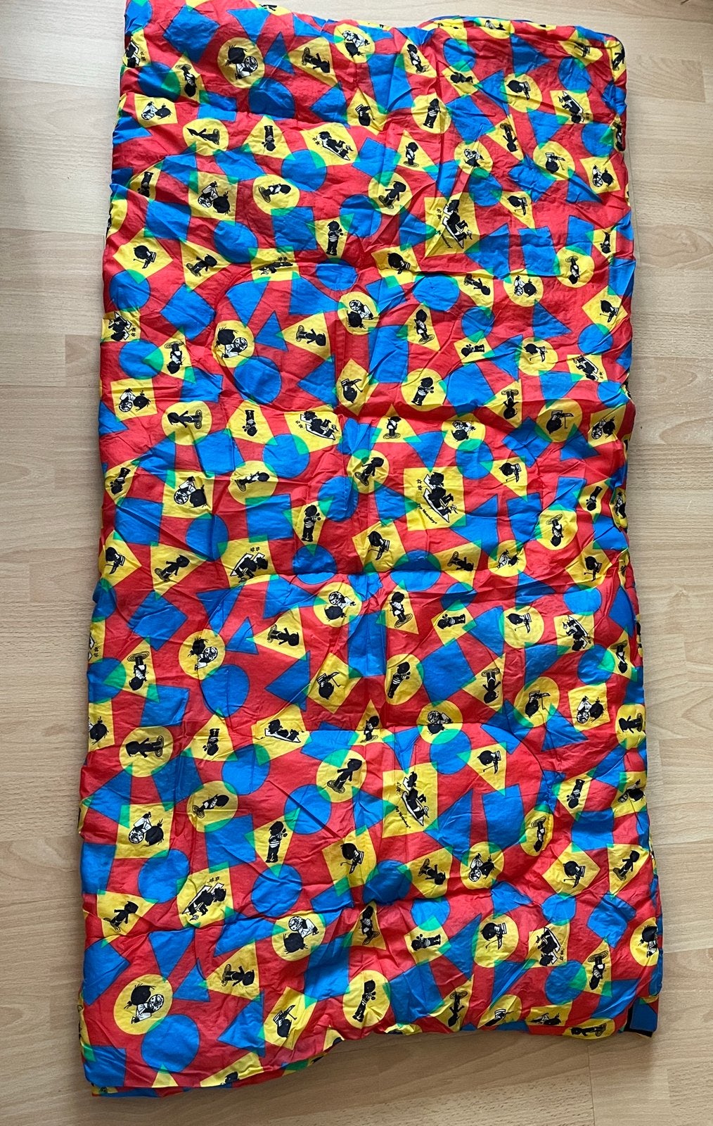 HEMA Jip en Janneke kinder slaapzak 135x70 cm rood geel, Eenpersoons, Meerkleurig, Overige typen, Katoen
